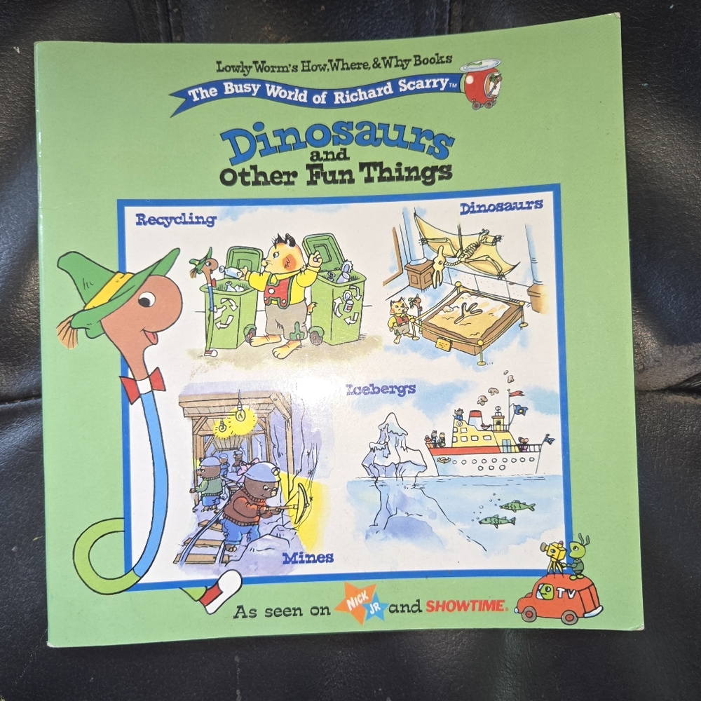 Dinosaurs And Other Fun Things By Richard Scarry Vintage Book